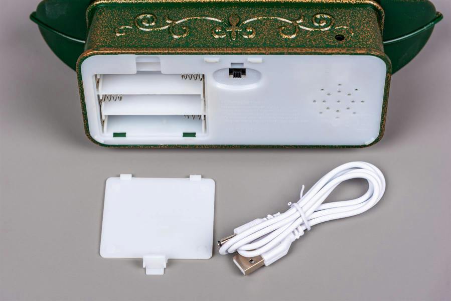 25cm Christmas Festive Nativity LED Lantern with Glitter Scene, Warm White Light and USB Power image 6