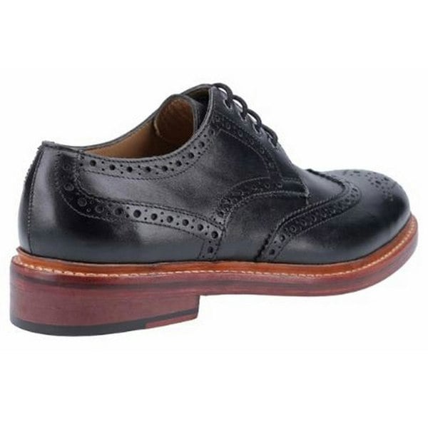 Cotswold Mens Quenington Goodyear Welt Lace Up Leather Shoe - Black