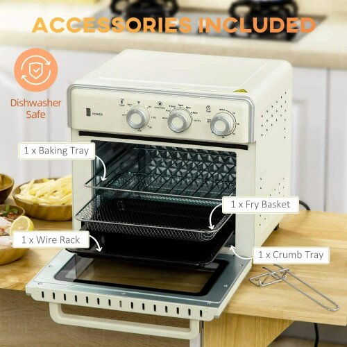 Bobobiy 20L 90-230℃ Mini Electric Oven - Cream