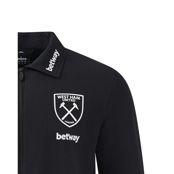 Umbro Mens 24/25 West Ham United FC Presentation Jacket - Black - 