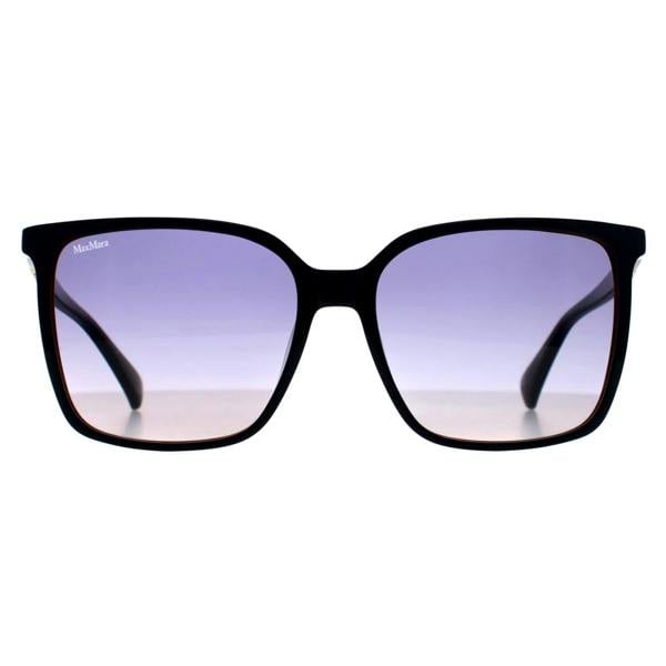 Max Mara Sunglasses MM0046 Emme11 92W Shiny Bi-layer Navy Blue Gradient