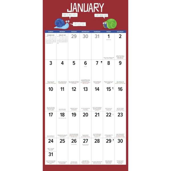 Bad Dad Jokes Calendar 2027, Wall Calendars, Month To View, Humour, Gift