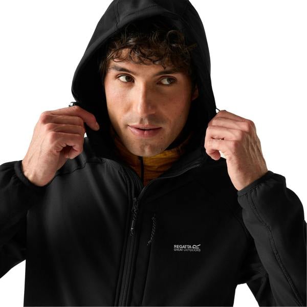 Regatta Mens Ossek Soft Shell Jacket - Black - 