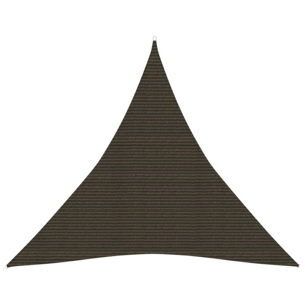 Berkfield Sunshade Sail 160 g/må_ Brown 4.5x4.5x4.5 m HDPE
