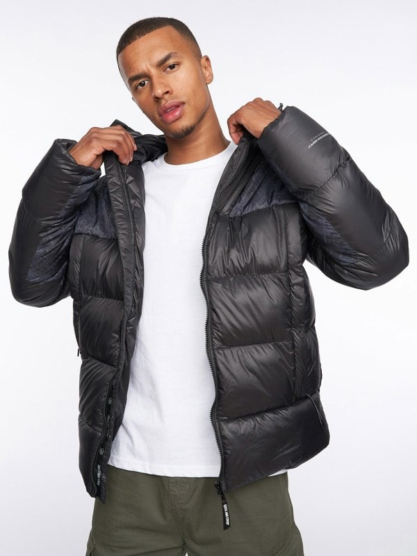 Duck and Cover Ryebank Padded Jacket Black Camo