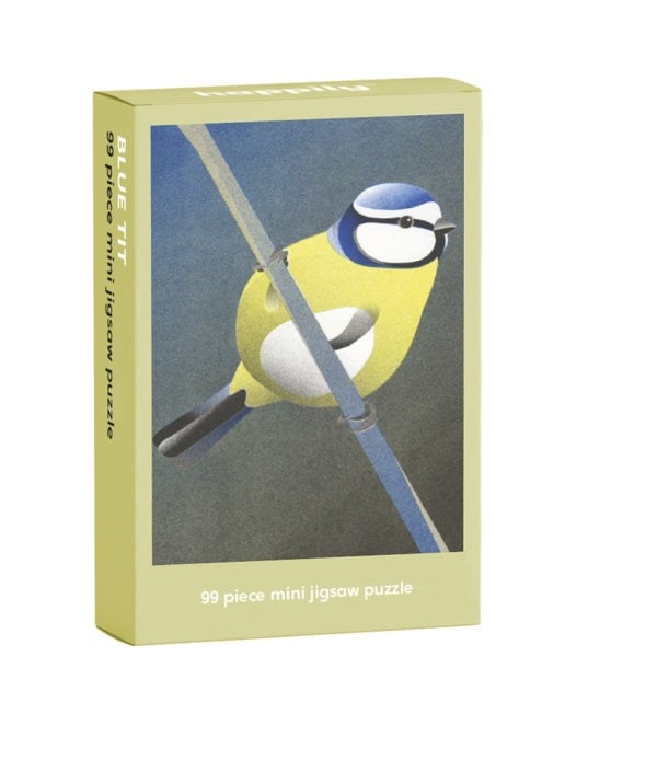 Happily Puzzles Blue Tit - 99 Piece Mini Jigsaw Puzzle