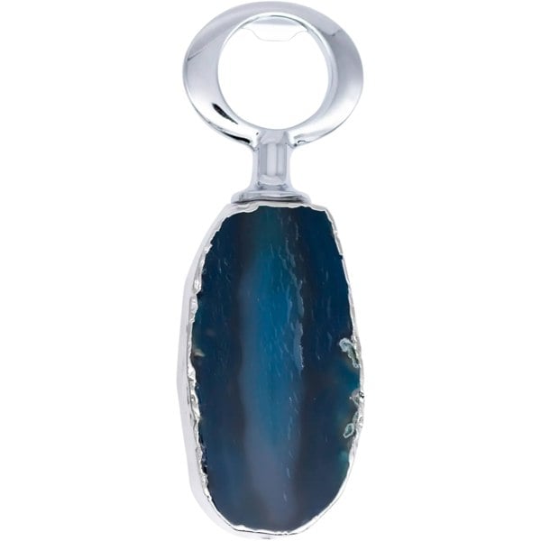 Maison des Cadeaux Blue Agate Stone Bottle Opener
