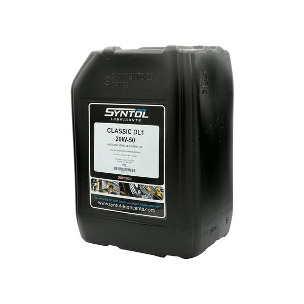 SYNTOL CLASSIC DL1 20W-50 – Premium Mineral Engine Oil for Historic Vehicles 20L