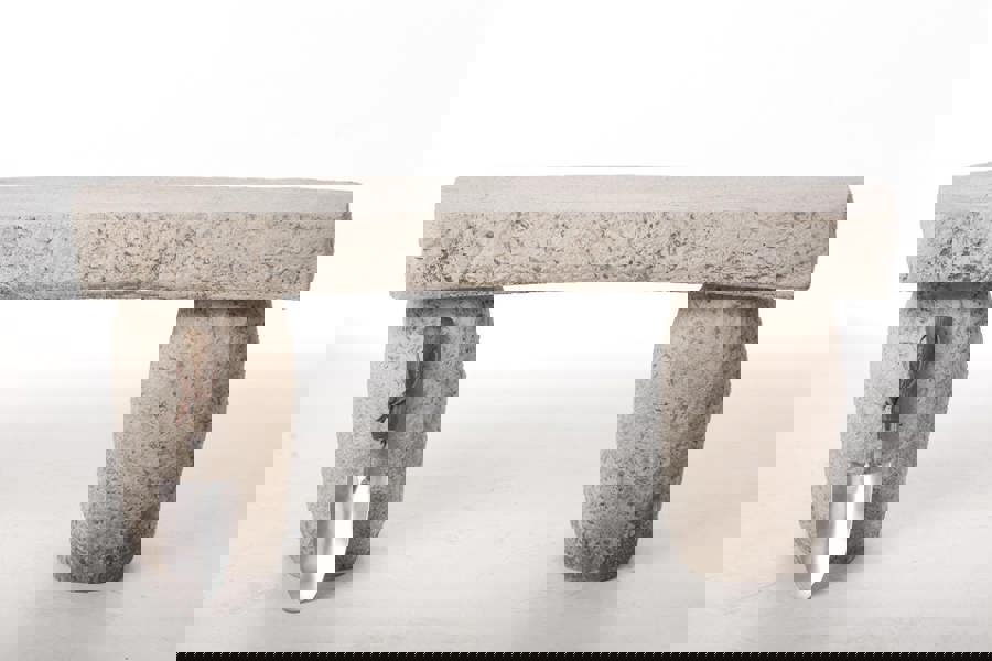 Carved Bench and York Bird Bath Great Value 2pc Set