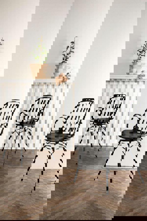 TRL Furniture Nordelle Modern Dining Chair – Black (set of 2)