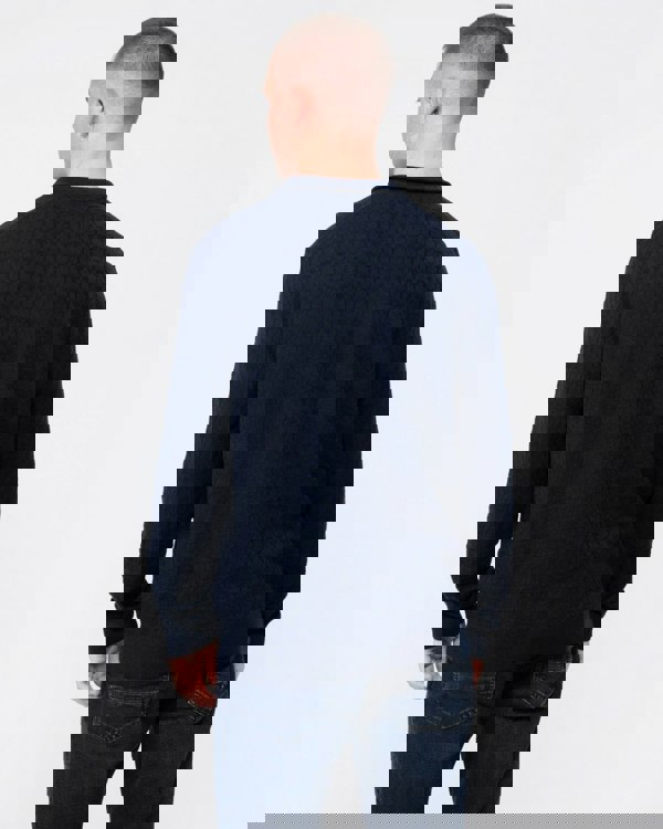 Ted Baker Kurnle Mens Long Sleeve T Knit Funnel Neck Jumper - Navy