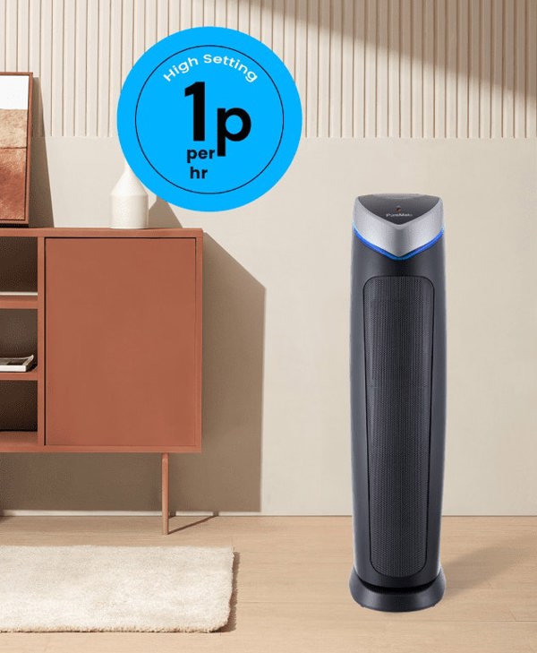 PureMate HEPA Air Purifier and Ioniser with UV-C Sanitiser Eliminates viruses - 28 Inches