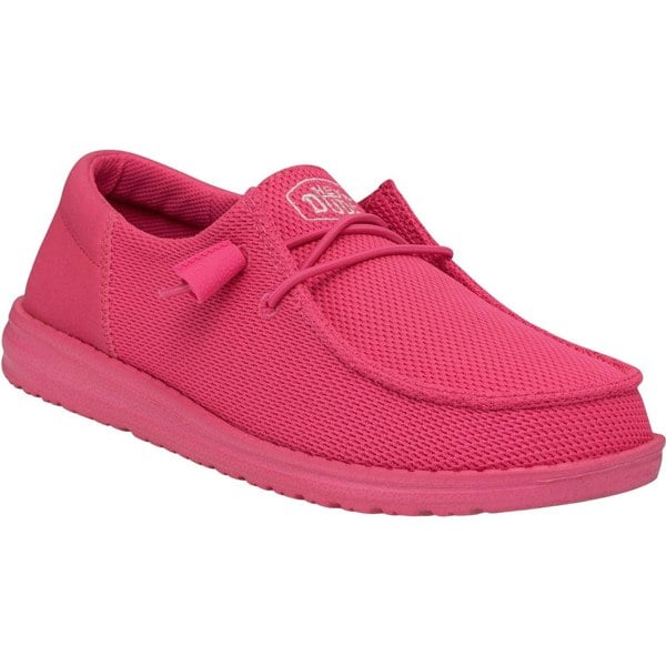 HEYDUDE Wendy Funk Mono Polyester Women's Electric Pink Moccasins Shoes