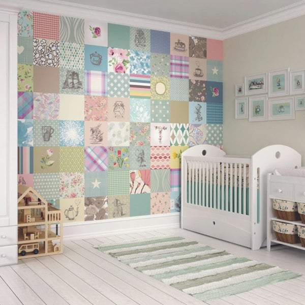 Origin Murals Alice In Wonderland Patchwork - Multi