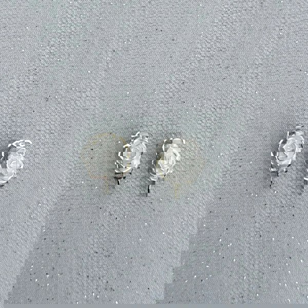 Ivory Clip On Earrings, Floral Front View, Flower Clip On Earrings For Non Pierced Ears, Ivory Statement Earrings, Vintage Inspired Floral Earrings, Elegant Clip On Earrings