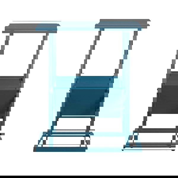 Dorel Home Novogratz Regal End Table in Blue / Metal Frame