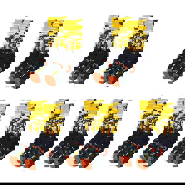 Anyfootwear 5 Pairs Size 5-9 Fashion Long Sock Cartoon Personalized Nature Yellow Forest Painting For Men Woman Winter Warm Comfortable Accessories