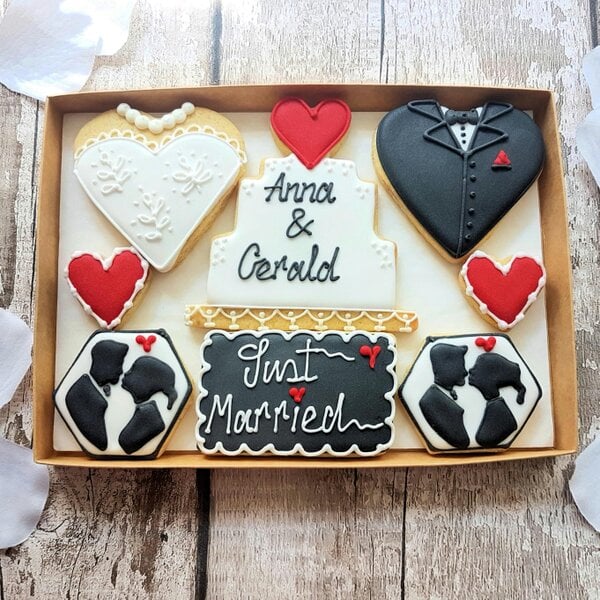 The Cookie Collaboration Hand-iced Personalised New Baby Cookie LETTERBOX GIFT