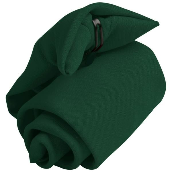 Premier Tie - Mens Plain Workwear Clip On Tie - Bottle Green