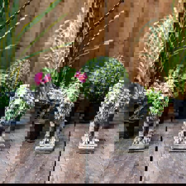 Pair of Small Bavarian Lion Garden sculptures