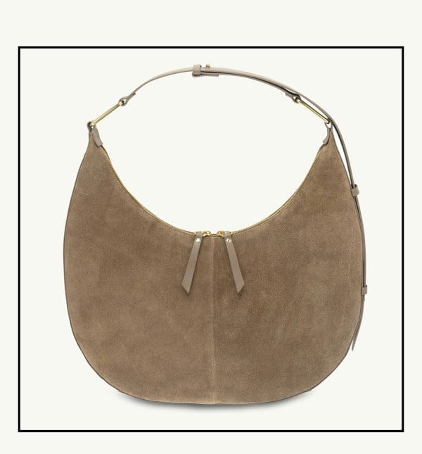 Apatchy London The Nora Mushroom Suede Bag