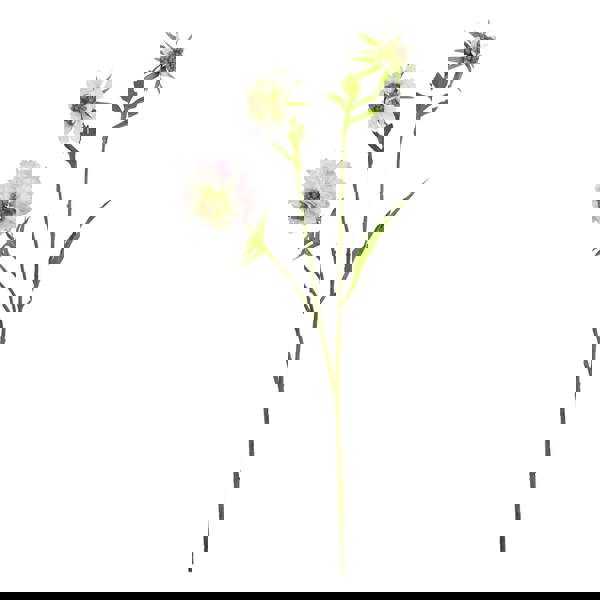 Hill Interiors The Natural Garden Collection Scabious Stem Artificial Plant - Pink - 