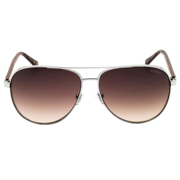 Guess GU00140 08F shiny gunmetal  / gradient brown Sunglasses 61X13X140 One Size
