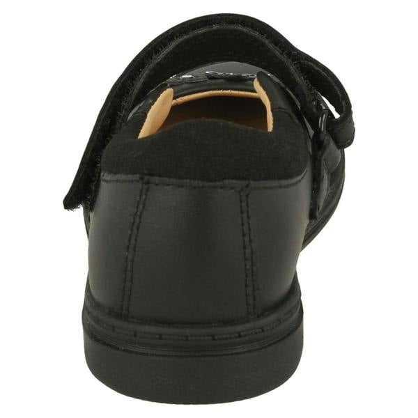 Clarks Girls Clarks Flower Detailed School Shoes Scooter Jump