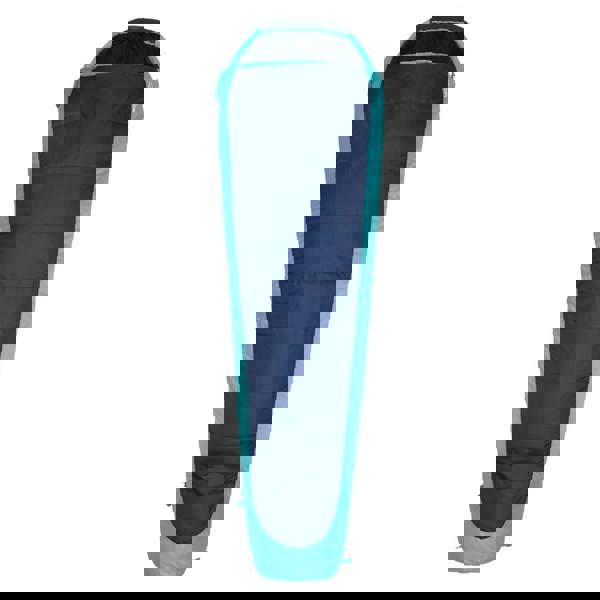 Mountain Warehouse Unisex Adult Microlite 500 Left Zip Midseason Mummy Sleeping Bag - Blue - 