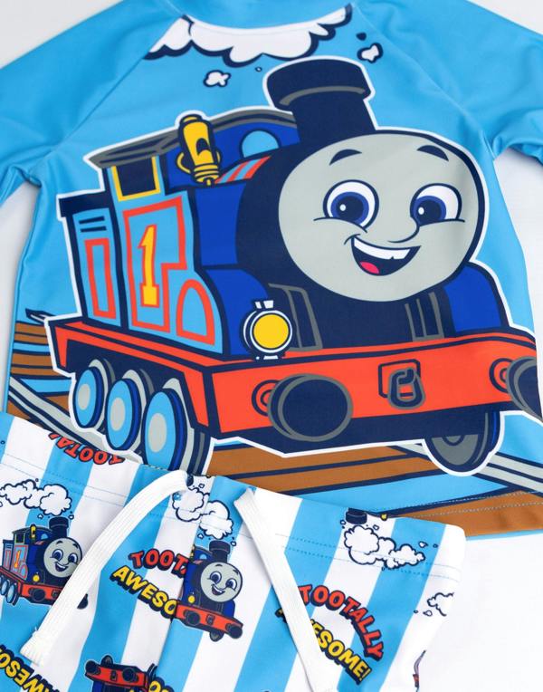Vanilla Underground Thomas and Friends Boys Blue Tootally Awesome 2 Piece Swim Set