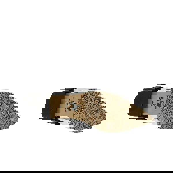 Embassy London Lim - Black & Cream - Women's cutout leather lace up slingback