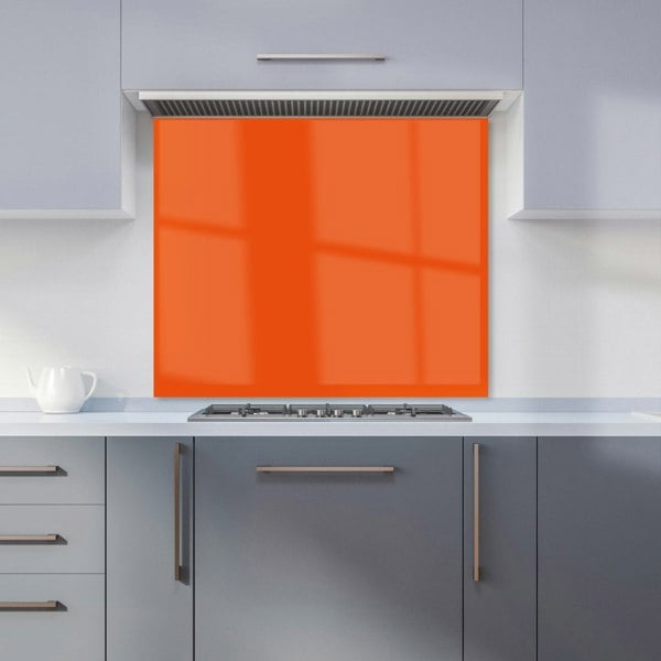 Warren Reed - Designer Flame Orange Kitchen Splashback