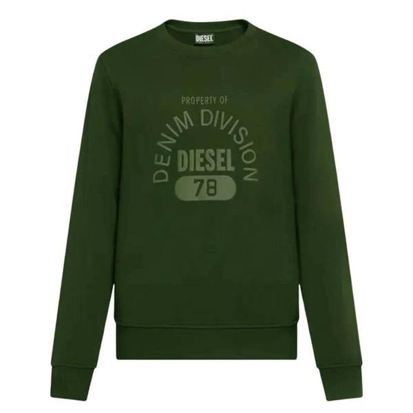 Diesel Unisex Adult Property Of Denim Division Sweatshirt - Green - 