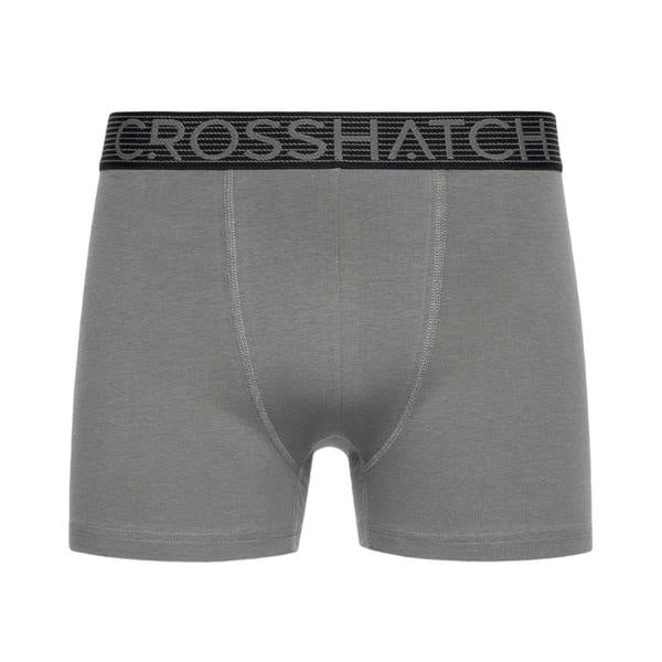 Crosshatch Mens Buzzard Boxer Shorts (Pack of 5) - Black/Grey - 