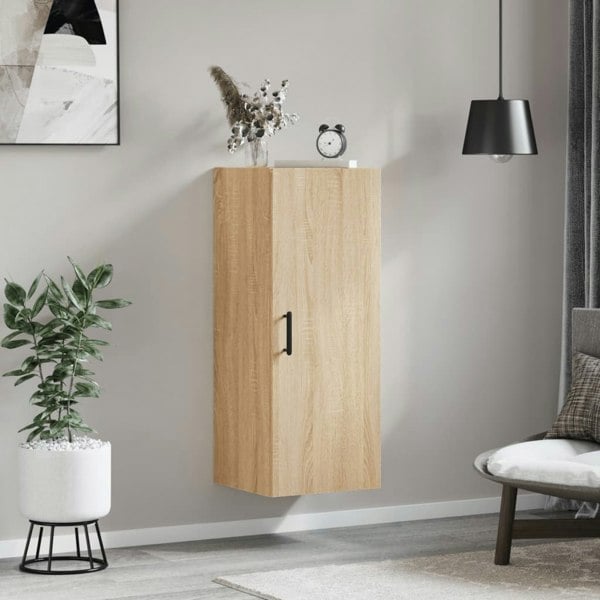 Berkfield Wall Mounted Cabinet Sonoma Oak 34.5x34x90 cm
