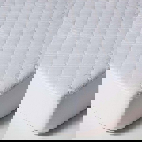 HOMESCAPES Cot Bed Quilted Waterproof Mattress Protector, Pack of 2