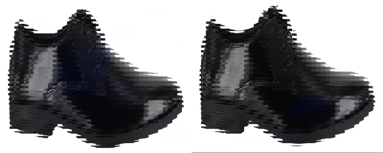 Ben Sherman Derek Men's Smart Formal Lace Up Shoes, black polished leather dress shoes with lace-up fastening and low heel for formal occasions.