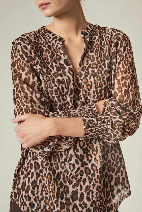 James Lakeland Leopard Print Blouse