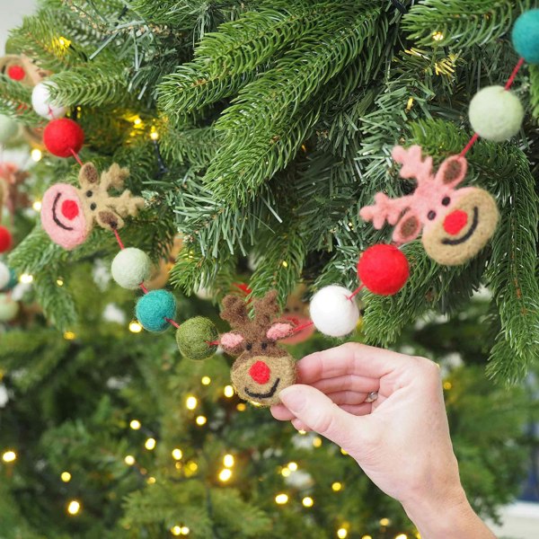 Paper High Felt Reindeer Garland