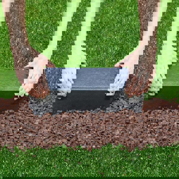 Nicoman Garden Edging Stomp Edge Border - Graphite