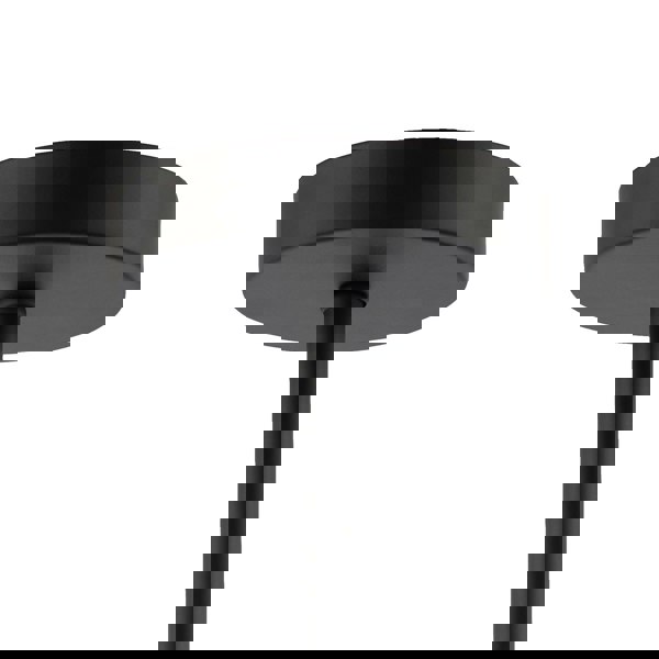 Classic Matte Black Ceiling Light Fixture to Showcase Lamp Shades Image 3