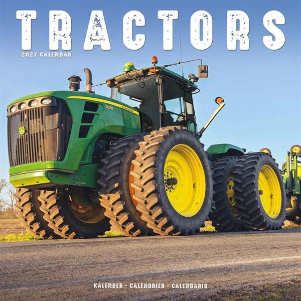 Tractors Calendar 2027, Wall Calendars, Month To View, Transport, Gift