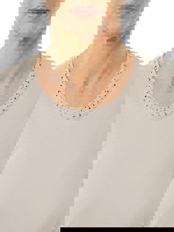 PennyPlain Nailhead Top - Cloud