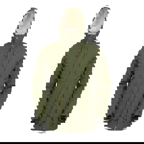 Mountain Warehouse Mens Coastline Borg Waterproof Jacket - Green - 