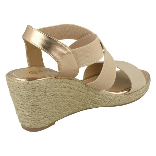 Savannah Ladies Savannah High Rope Wedge Sandals
