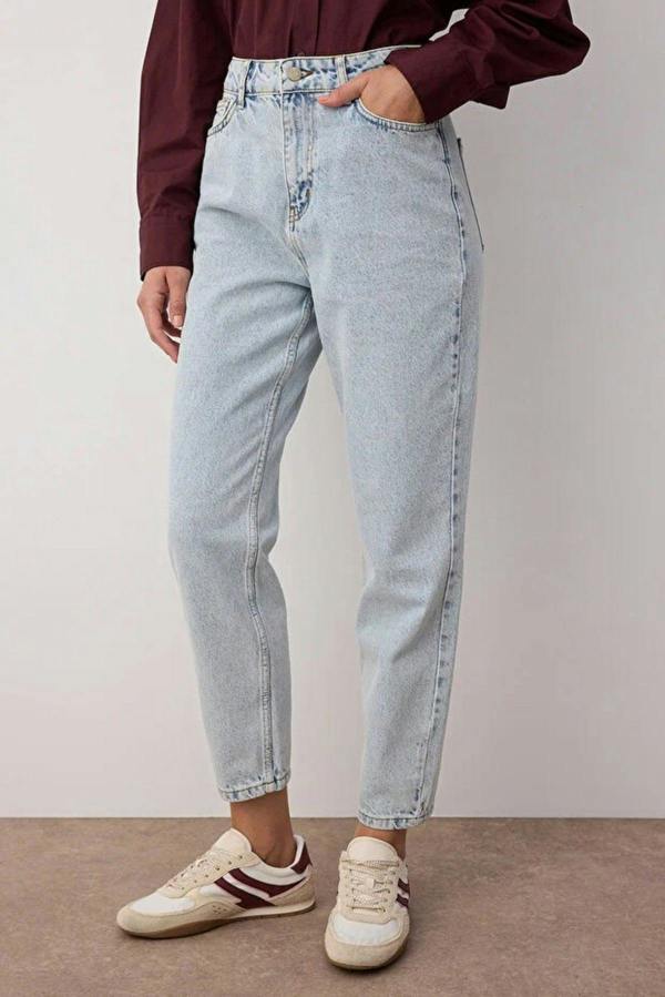 WOVCOR High Waist Mom Jeans