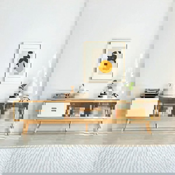 Karah TV Stand, Glass Door-Weilai Concept-Weilai Concept