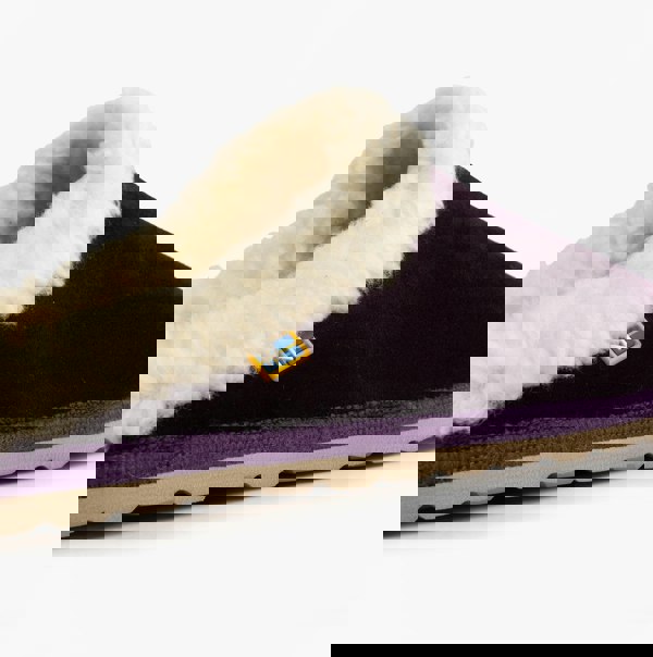 Nordikas 2087 Womens Suede Mule Slippers Purple