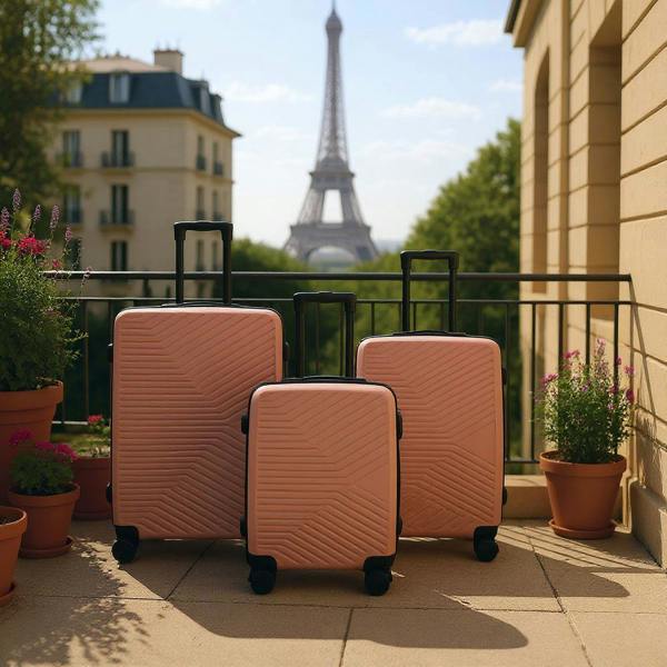 Infinity Luggage Hardshell Suitcase Set Robust 8 Wheel Luggage Cabin Case Bag