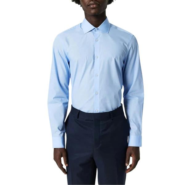 Twisted Tailor Mens Slim Formal Shirt - Blue - 